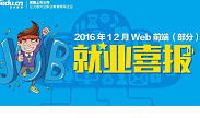 成都达内：Web前端12月就业喜报